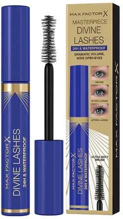 "Max Factor Divine Lashes 24h y" vandeniui atsparus blakstienų tušas juodas