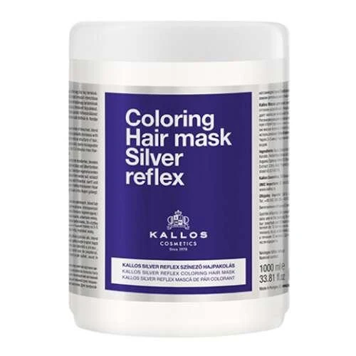 Dažanti plaukų kaukė Kallos Coloring Hair Mask Sidabrinis Reflex 1000 ml