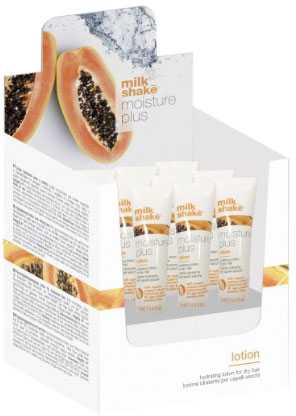 Drėkinamasis losjonas sausiems plaukams Milk Shake Moisture & More Lotion 12x12 ml