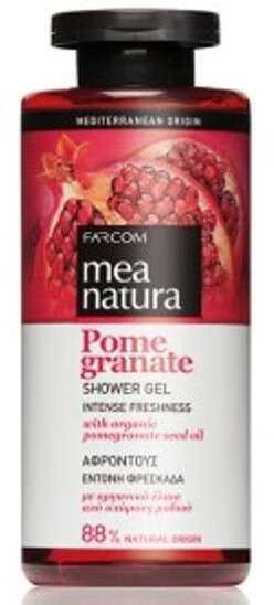 Dušo želė su organinių granatų sėklų aliejais Farcom Mea Natura Pomegranate Dušo želė 300 ml