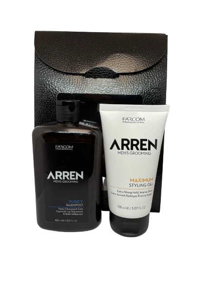 Rinkinys vyrams Farcom Professional ARREN Men's Grooming Purify 400x150 ml