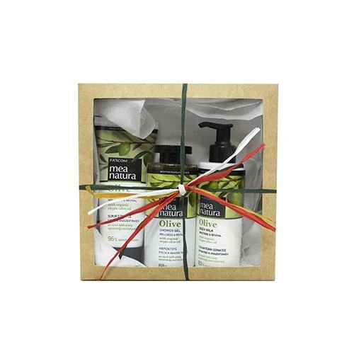 Kūno priežiūros rinkinys Farcom Mea Natura Olive 300x200ml