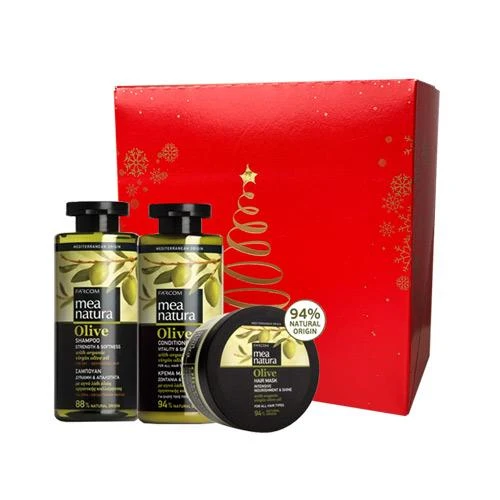 Rinkinys sausiems plaukams Farcom Mea Natura Olive 300x300x250 ml