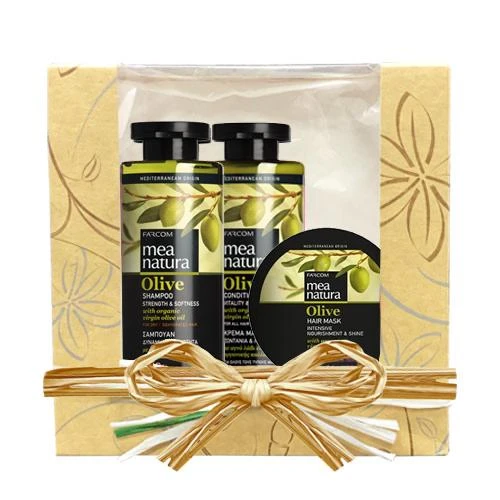 Rinkinys sausiems plaukams Farcom Mea Natura Olive 300x300x250 ml