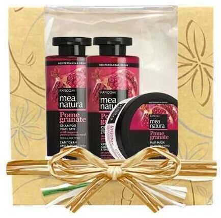 Rinkinys dažytiems plaukams Farcom Mea Natura Pomegranate 300x300x250 ml
