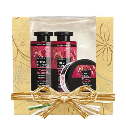 Rinkinys dažytiems plaukams Farcom Mea Natura Pomegranate 300x300x250 ml