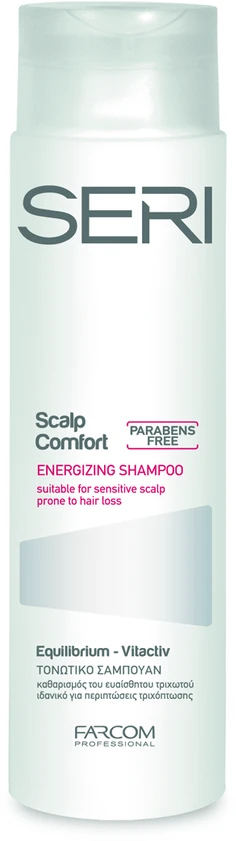Plaukų slinkimą stabdantis šampūnas Farcom Professional SERI Scalp Comfort Energizing Šampūnas 300 ml