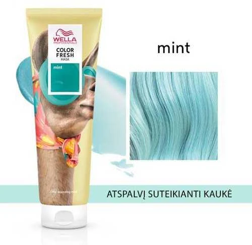 Kaukė suteikianti atspalvį plaukams Wella Color Fresh Mask 150 ml - Mėlyna