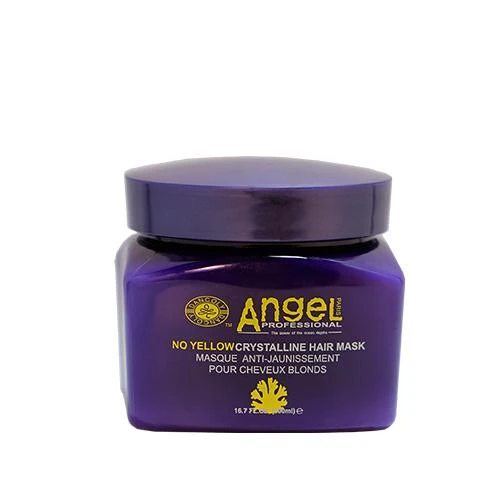 Kaukė šviesiems plaukams Angel Professional No Geltona Crystaline Mask 500ml