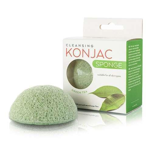 Mitomo Kempinėlė veidui valyti su žaliąja arbata Konjac Žalias Tea Sponge