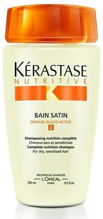 Kérastase Nutritive Bain Satin Hydrating Šampūnas drėkinantis šampūnas sausiems plaukams, 250 ml