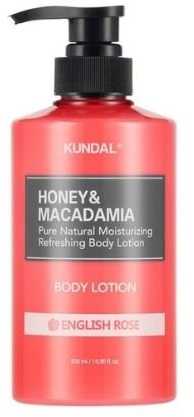 Kūno losjonas Kundal Honey & Macadamia Losjonas kūnui English Rose 500 ml