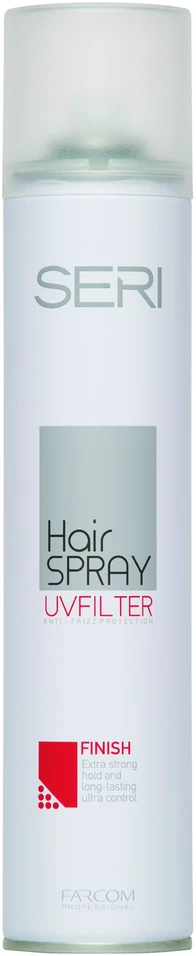 Lakas plaukams su UV filtru, ypač stiprios fiksacijos Farcom Professional SERI Plaukų lakas Finish 400ml