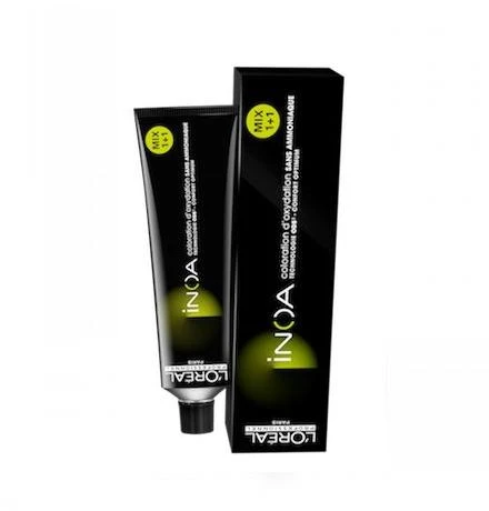 L‘Oreal iNOA plaukų dažų tūbelė su pakuote