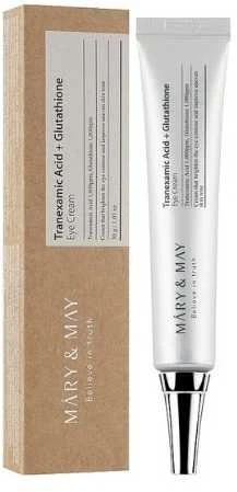 Mary&May Mary & May Tranexamic Acid + Glutathione Paakių kremas paakių kremas nuo raukšlių, 30 ml