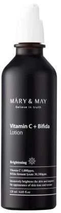 MARY & MAY skaistinamasis odos losjonas su vitaminu C ir bifida (losjonas), 120 ml
