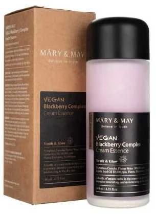Mary & May Vegan Blackberry Complex Kreminis Essence Youth & Glow dvifazė esencija veidui, 140 ml