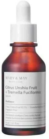 Mary&May Mary & May Citrus Unshiu + Tremella Fuciformis Serum šviesinantis veido serumas, 30 ml
