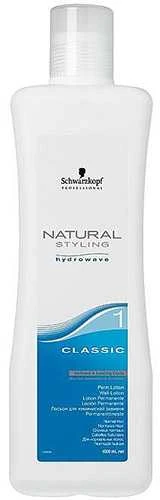 Cheminio sušukavimo losjonas normaliems plaukams Schwarzkopf Professional Natural Styling Perm 1 Classic 1000 ml