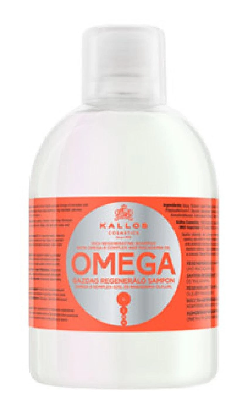 Pažeistų plaukų šampūnas Kallos OMEGA Rich Regenerating Šampūnas 1000 ml