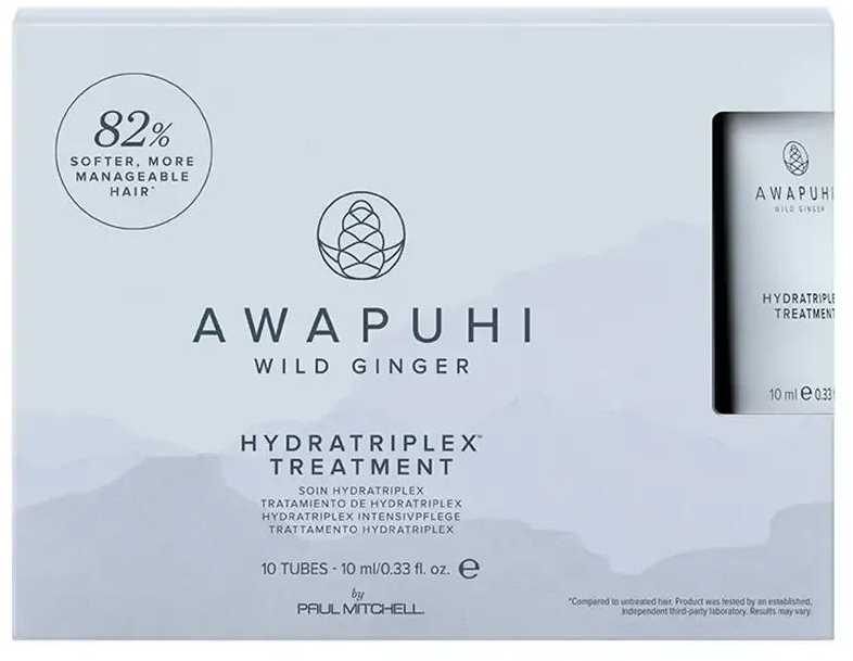 Plaukų ampulės Paul Mitchell Awapuhi Wild Ginger Hydratriplex Treatment 10x10ml