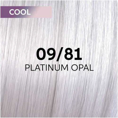 Wella Shinefinity 09/81 plaukų dažų spalvos pavyzdys