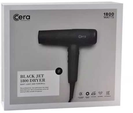 Plaukų džiovintuvas Cera Juodas Jet 1800W Dryer