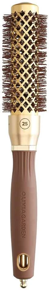 Plaukų šepetys džiovinimui Olivia Garden Expert Blowout Shine Gold&Brown 25 mm
