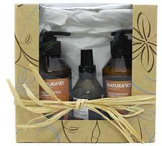 Nepaklusnių plaukų priežiūros rinkinys Rica Natura'rt Frizz Control Šampūnas & Conditioner 250x250ml