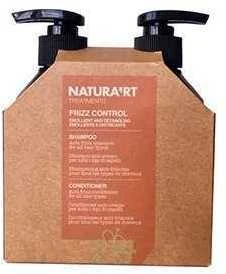 Nepaklusnių plaukų priežiūros rinkinys Rica Natura'rt Frizz Control Šampūnas & Conditioner 250x250ml