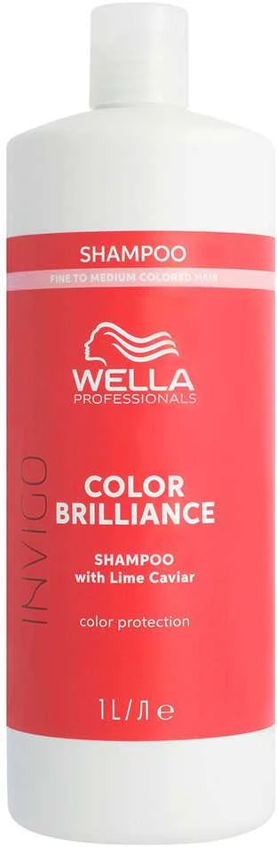 Šampūnas dažytiems ploniems plaukams Wella Invigo Color Brilliance Fine to Medium Coloured Hair Šampūnas 1000ml