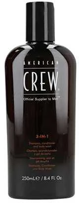 Šampūnas, kondicionierius ir dušo želė American Crew 3in1 Tea-Tree Shower Essential, 250 ml