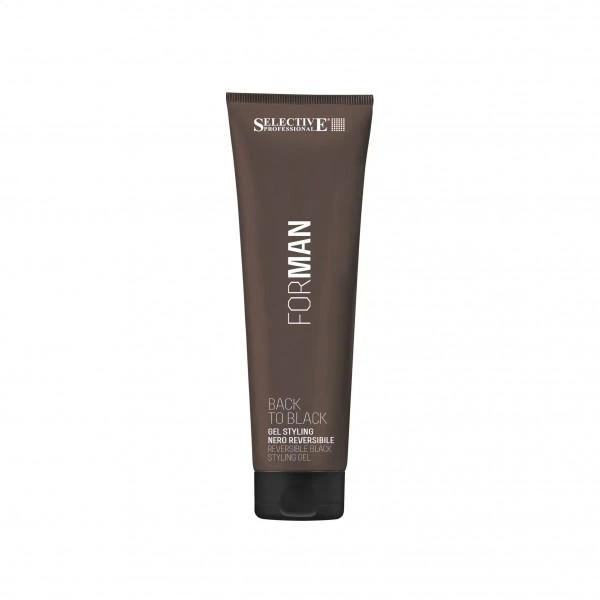 Selective Professional Juodos spalvos dažomasis gelis žiliems plaukams Selective Cemani Back To Juodas 150ml