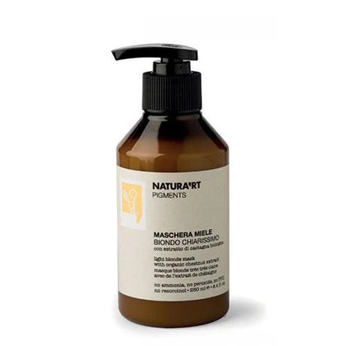 Šviesiai dažanti kaukė plaukams Rica Natura'rt Light Skirtas šviesiems plaukams Honey Mask 250ml