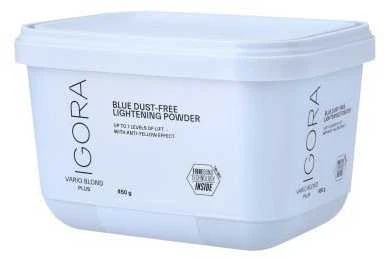 Šviesinimo milteliai Schwarzkopf Igora Vario Blond Plus Fibre Bond (mėlyni) 450g