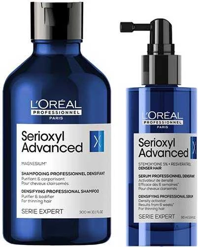 Valomasis šampūnas retėjantiems plaukams L'oreal Professionnel Serioxyl Advanced Densifying Šampūnas 300ml