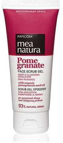 Valomasis veido odos šveitiklis-gelis Farcom Mea Natura Pomegranate Face Scrub Gel 100ml