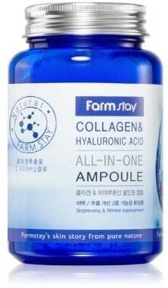 Acid Farmstay FarmStay kolageno ir hialurono rūgšties ampulė „Viskas viename“ 250 ml Veido serumas