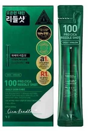 VT Cosmetics Pro Cica Reedle Shot 100 intensyvaus poveikio raminantis serumas, 10 x 2 ml