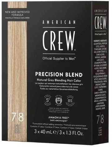 "American Crew Precision Blend 7 8 Light" 3 dalių rinkinys