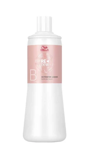Švelni plaukų spalvos šalinimo emulsija Wella Renew Activator Liquid 500 ml