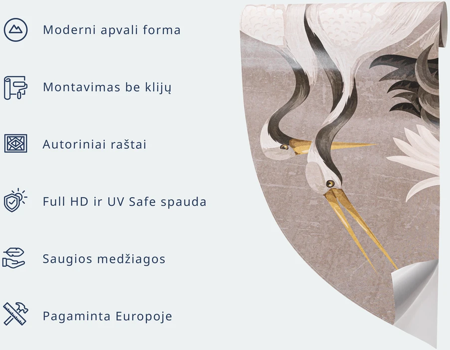 Apvalūs fototapetai - Didžiosios bangos