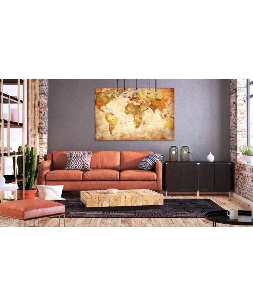 Artgeist Kamštinis paveikslas - World Map: Time Travel