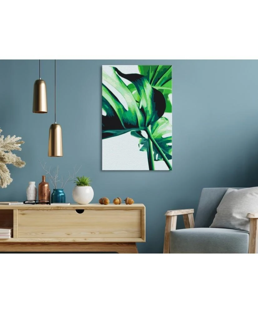 Artgeist Tapybos pagal skaičius rinkinys - Monstera Adansonii