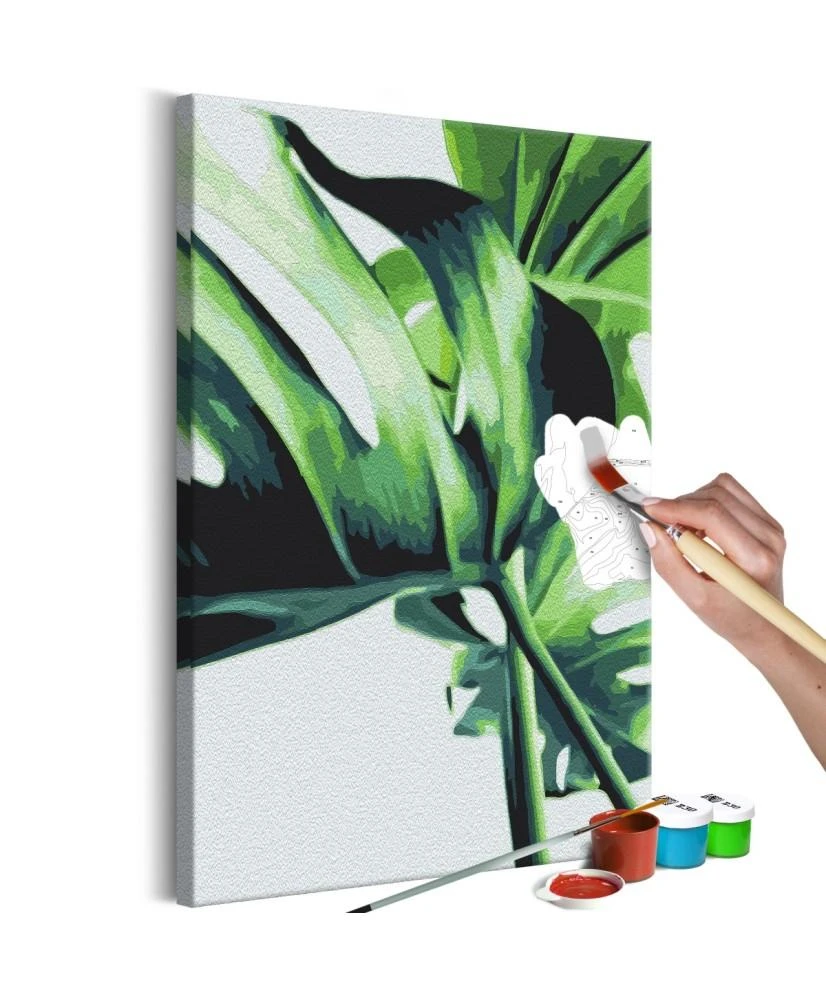 Artgeist Tapybos pagal skaičius rinkinys - Monstera Adansonii