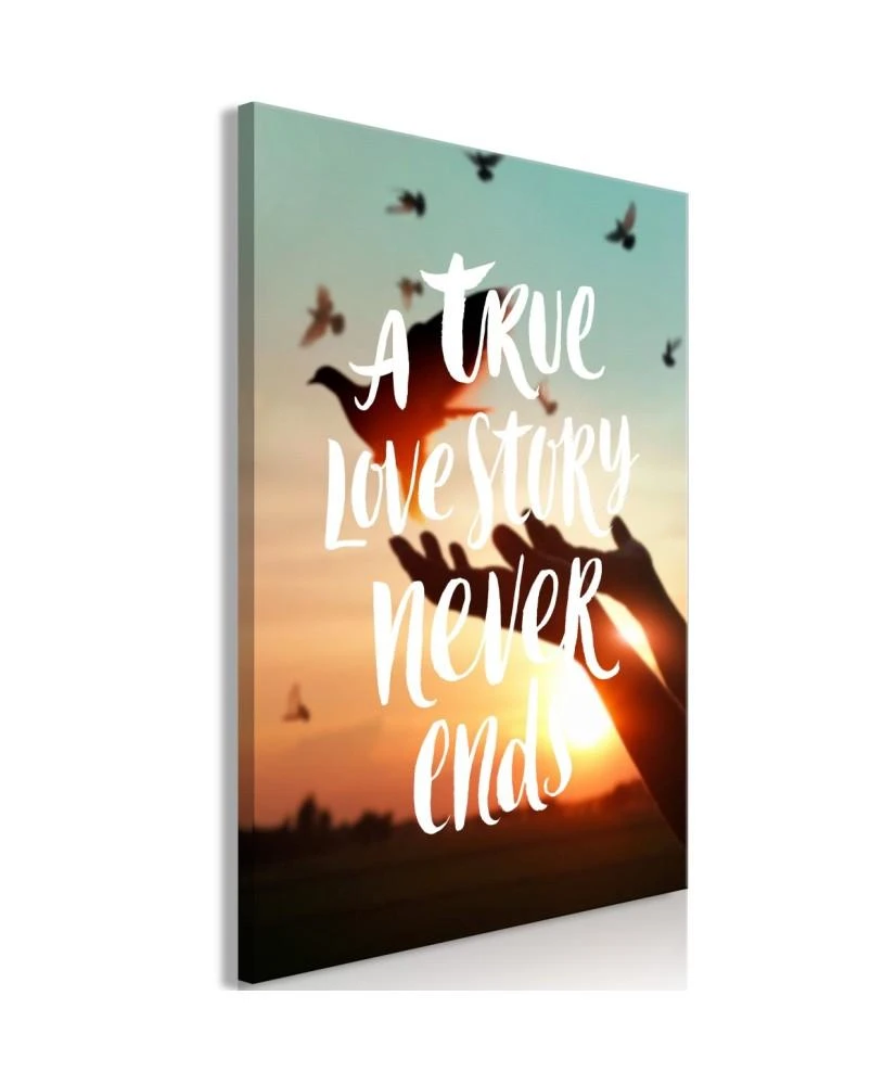 Artgeist Paveikslas - A True Love Story Never Ends (1 Part) Vertical