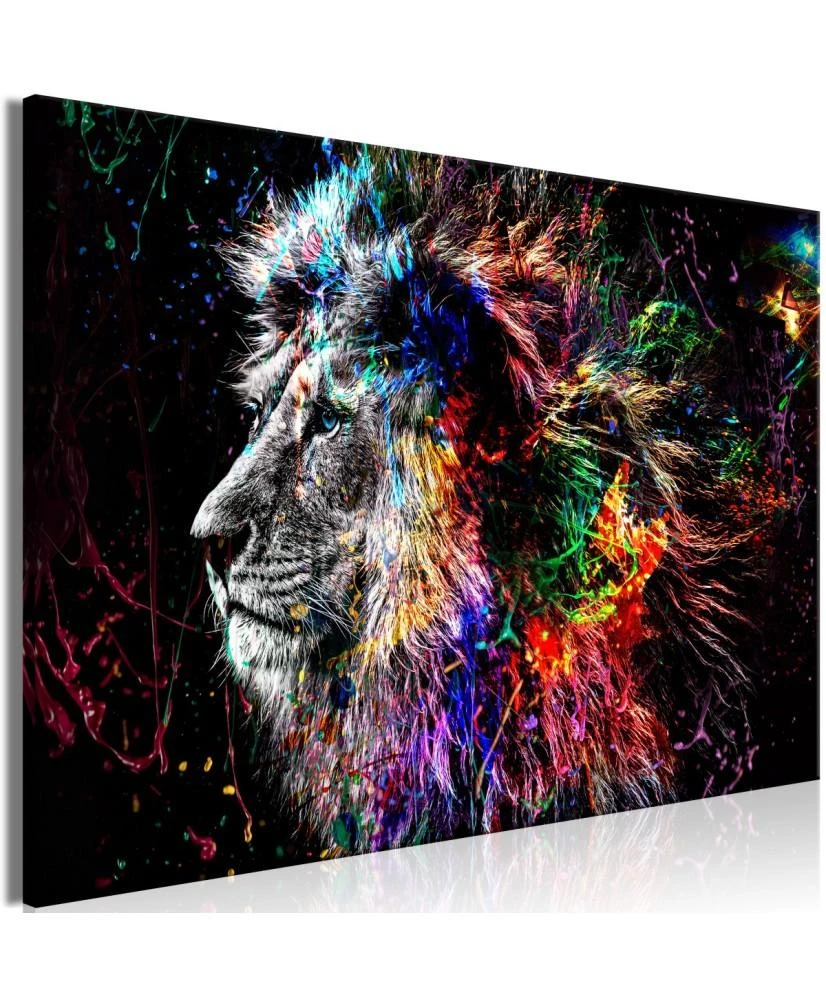 Artgeist Paveikslas - Crazy Lion (1 Part) Wide
