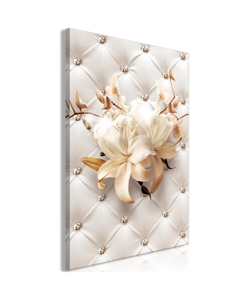 Artgeist Paveikslas - Diamond Lilies (1 Part) Vertical