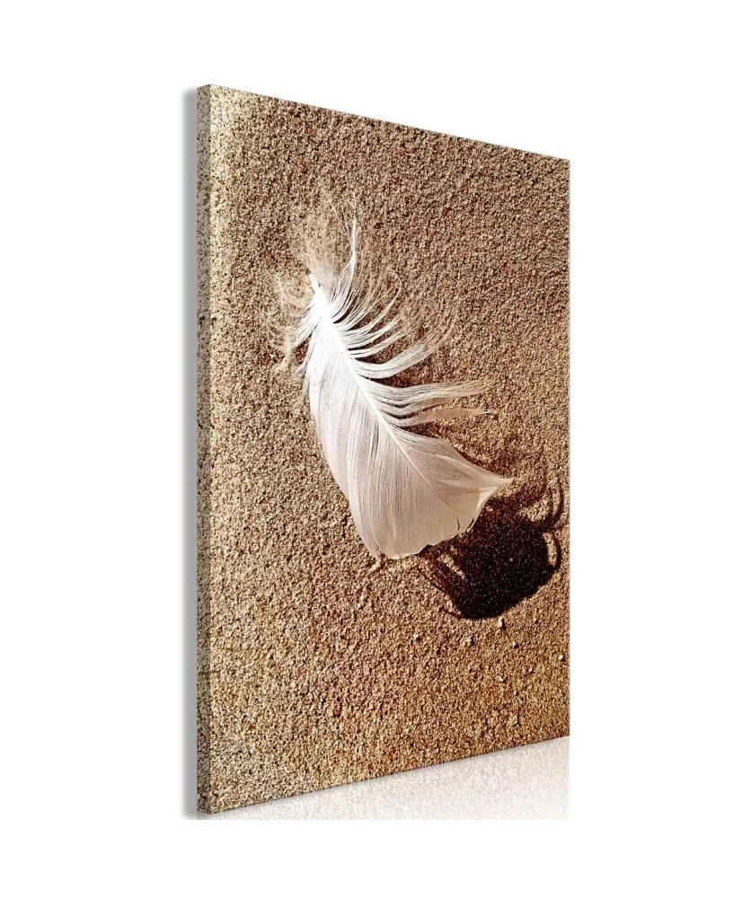 Artgeist Paveikslas - Feather on the Sand (1 Part) Vertical