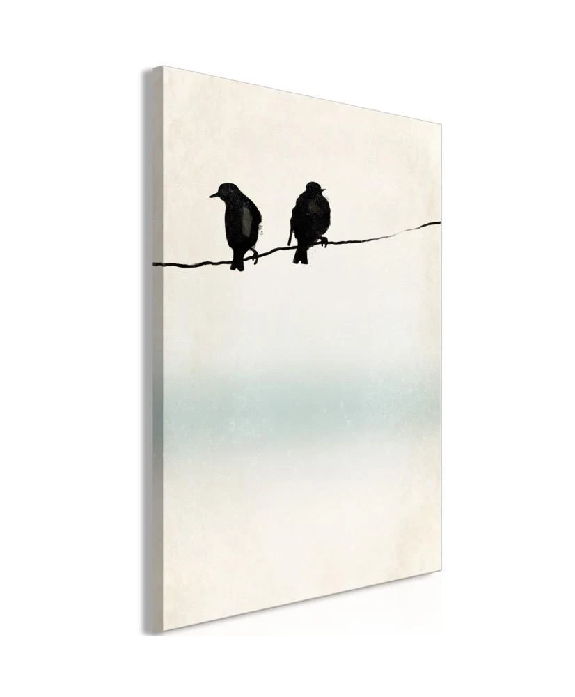 Artgeist Paveikslas - Frozen Sparrows (1 Part) Vertical